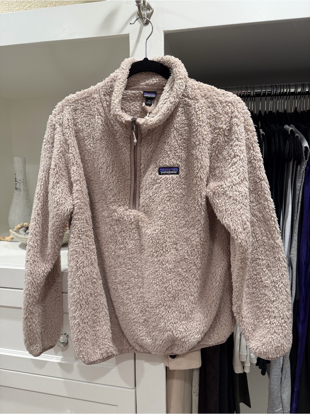 Patagonia believe half zip Los Gatos Sherpa Fleece Pullover size medium